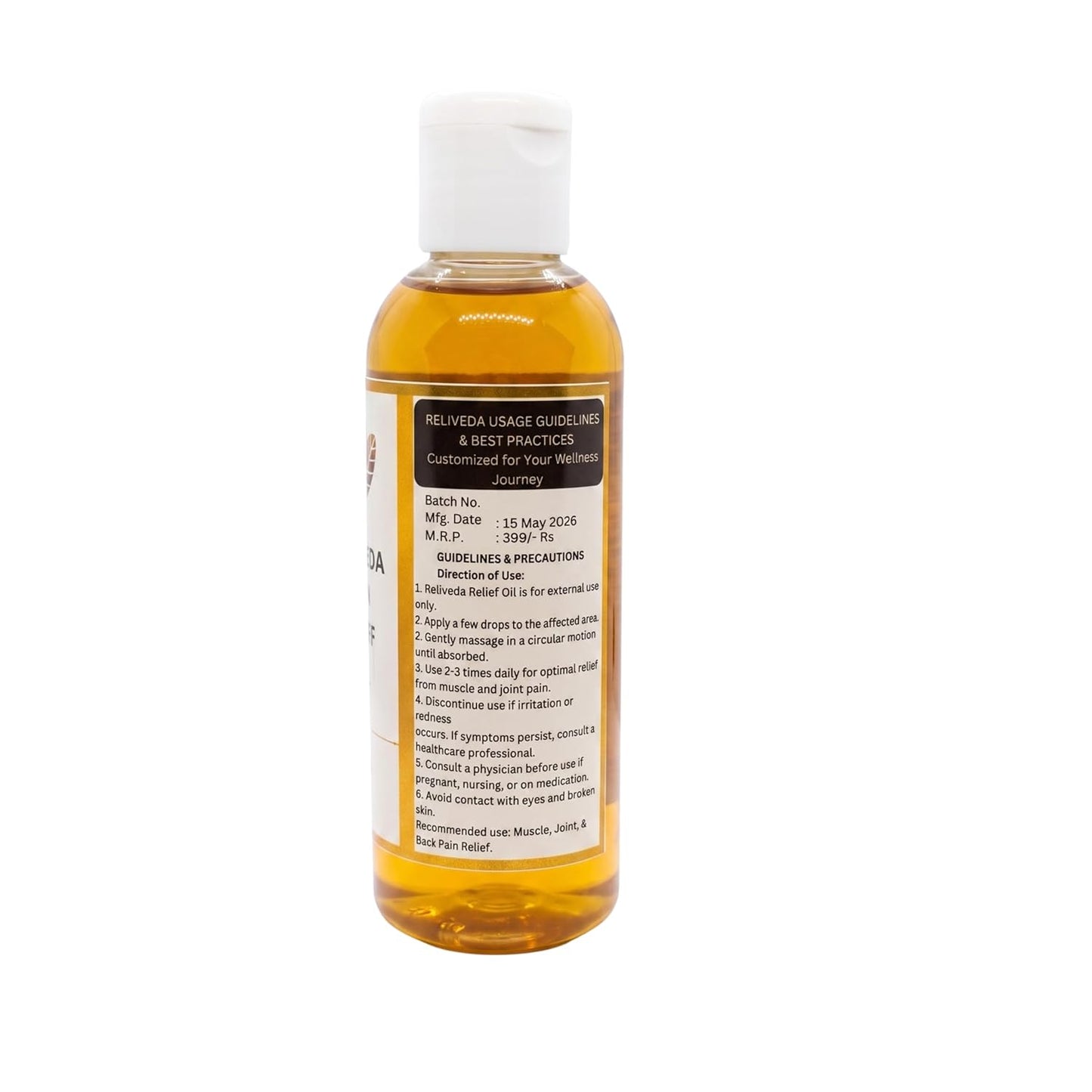 The Reliveda Pain Relief Oil